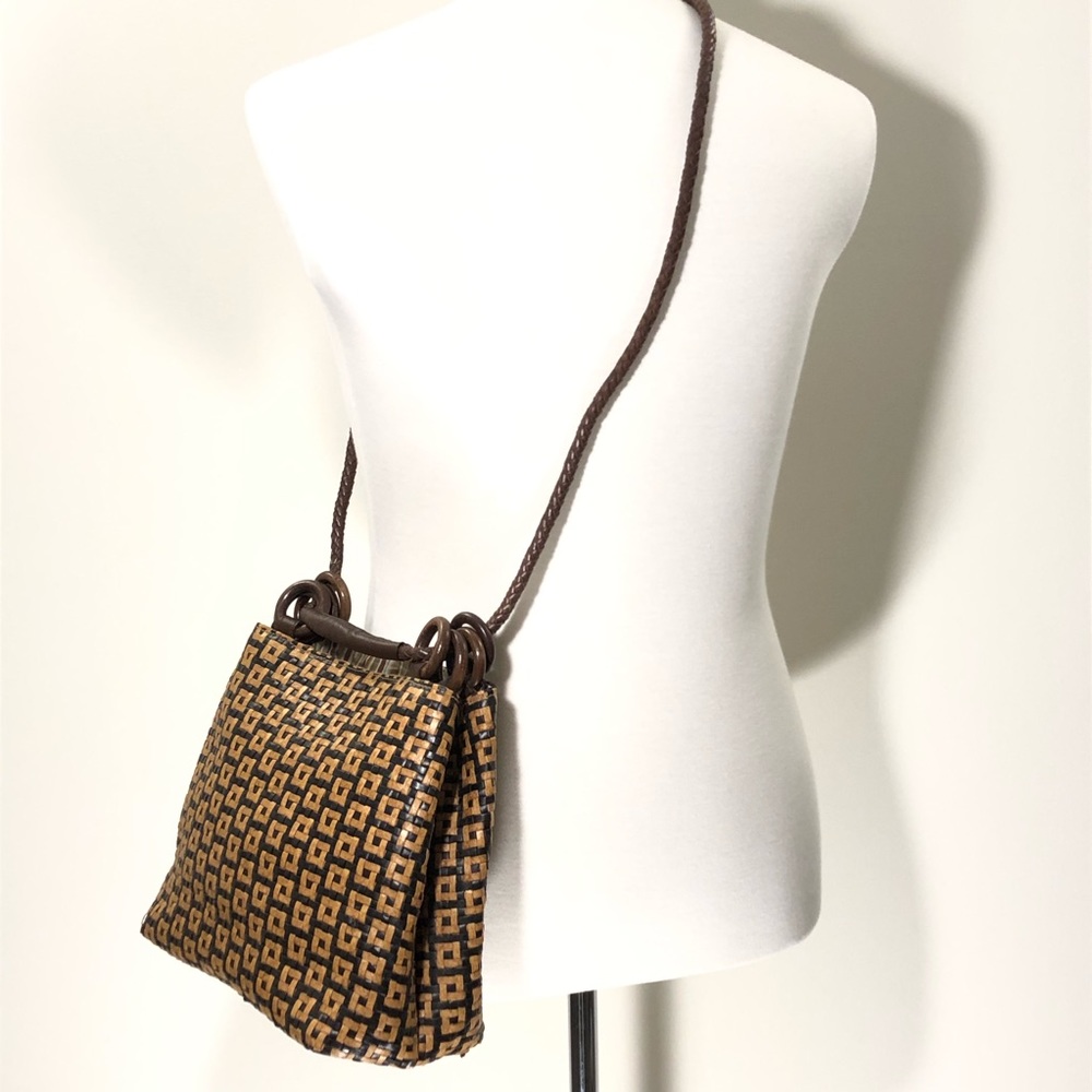 Maurizio Taiuti Leather Woven Bag - NWT!
